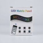 Flexible LED matrix display panel with multi-color digital display