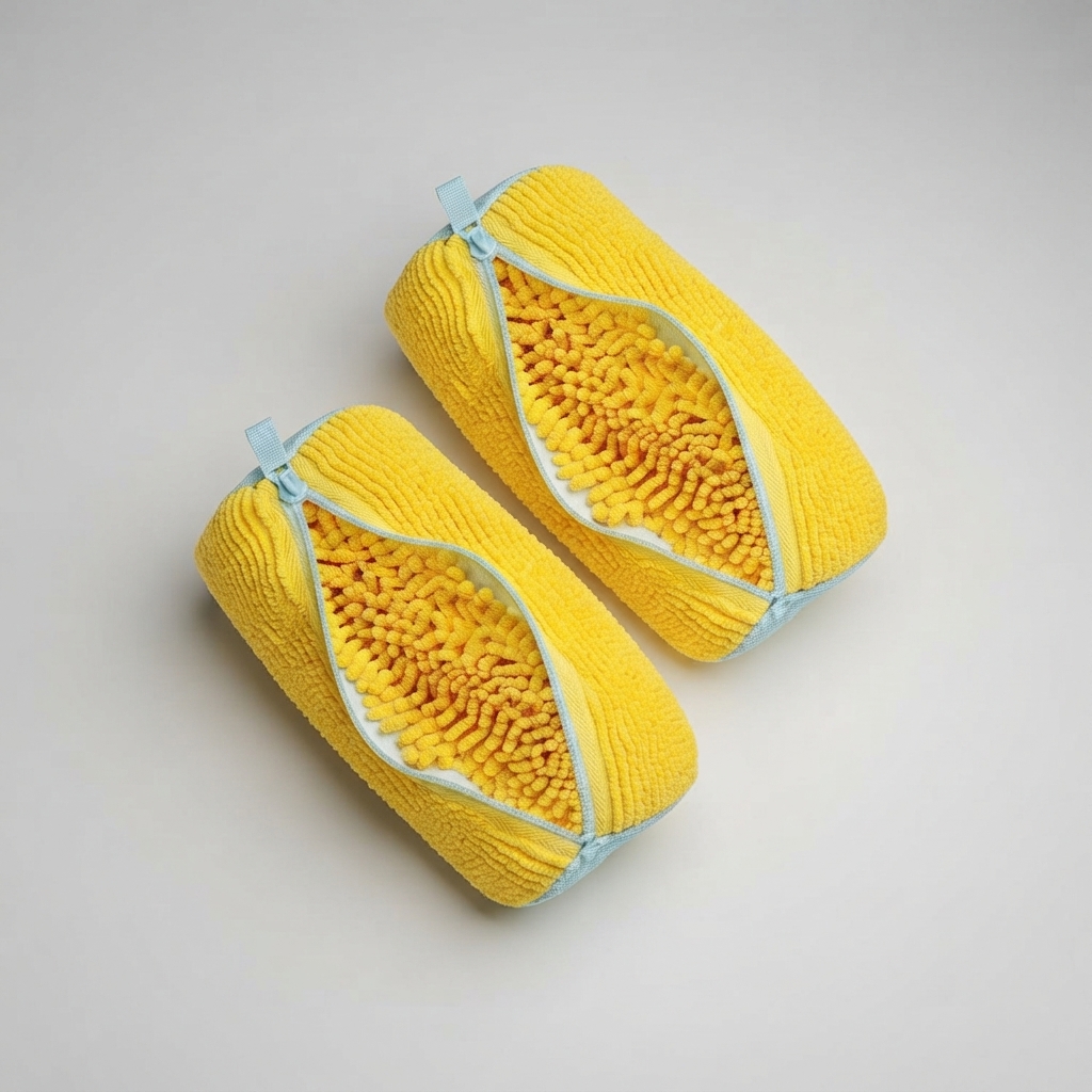 Chenille Microfiber Shoe Cleaning Laundry Bag