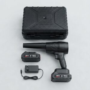 48Vf cordless blower set with batteries and case