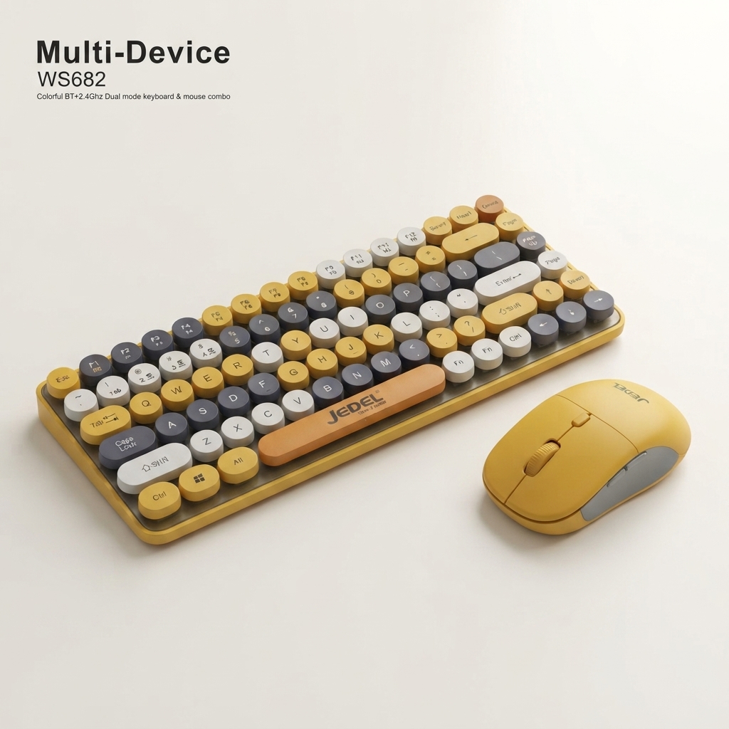 JEDEL WS682 wireless keyboard and mouse combo