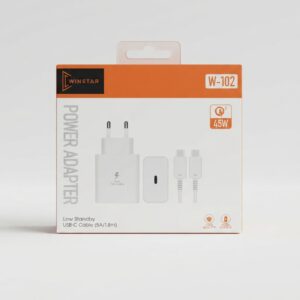 Winstar W-102 45W USB-C power adapter with 5A cable