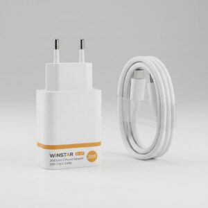 Winstar W-107 20W USB-C power adapter and cable