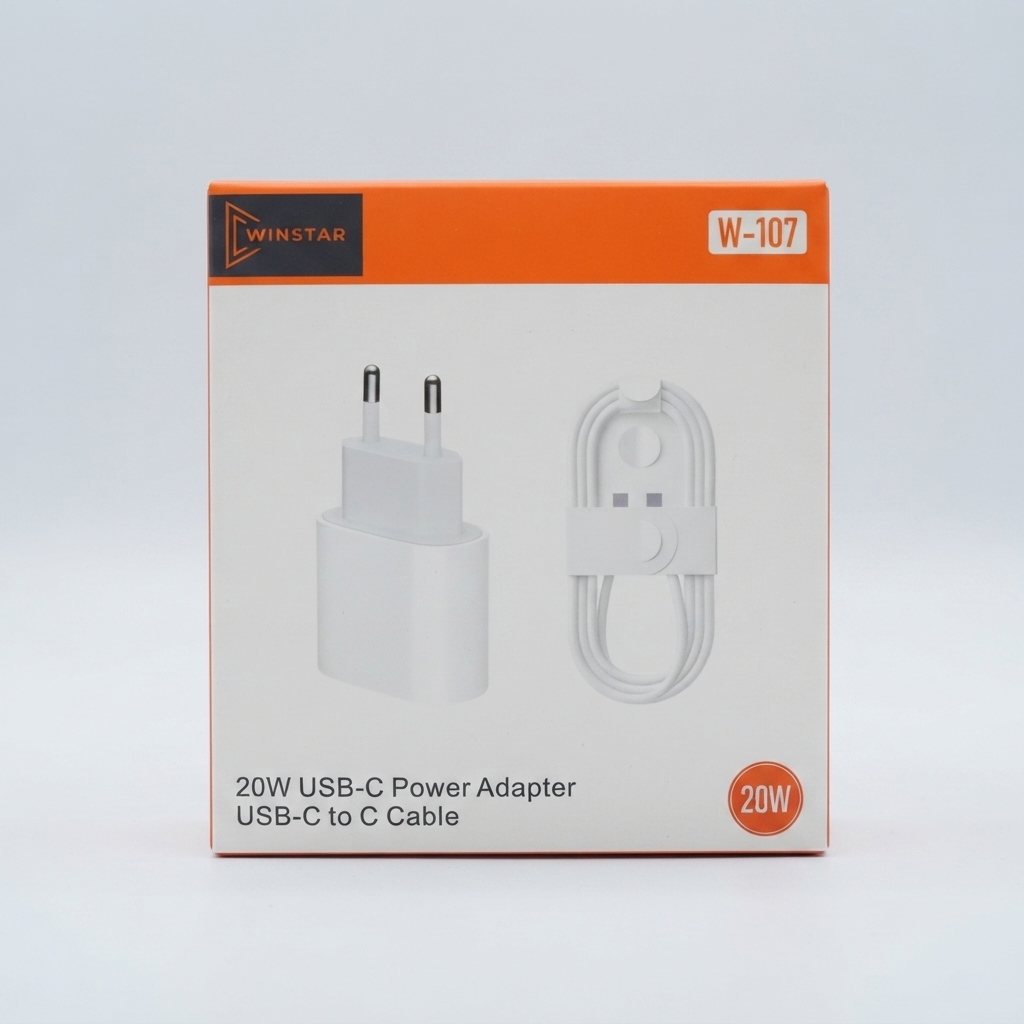 Winstar W-107 20W USB-C Power Adapter with cable