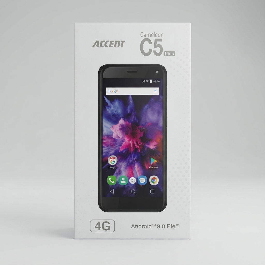 ACCENT Cameleon C5 Plus 4G smartphone box packaging ACCENT Cameleon C5 Plus Smartphone