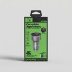 GK CR-011 48W fast car charger with digital display