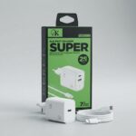 GK CH-013 25W GaN fast charger with 1m cable