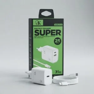 GK CH-013 25W GaN fast charger with 1m cable