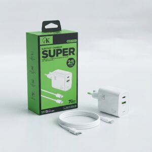 GK CH-013 25W GaN fast charger with 1m cable