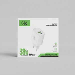 GK CH-011 38W Fast Charger dual port wall adapter
