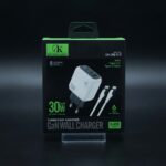 GK 30W GaN Fast Charger with USB-C Cable