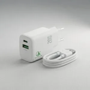 GK CH-213C 20W GaN Turbo Fast Charger with Cable