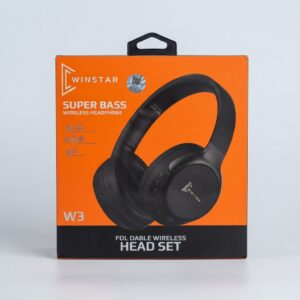 Winstar W3 foldable wireless headphones in black