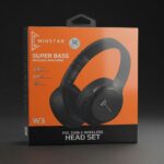 Winstar W3 foldable wireless headphones in black
