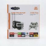 JY320 Plus game projector with gamepad controllers