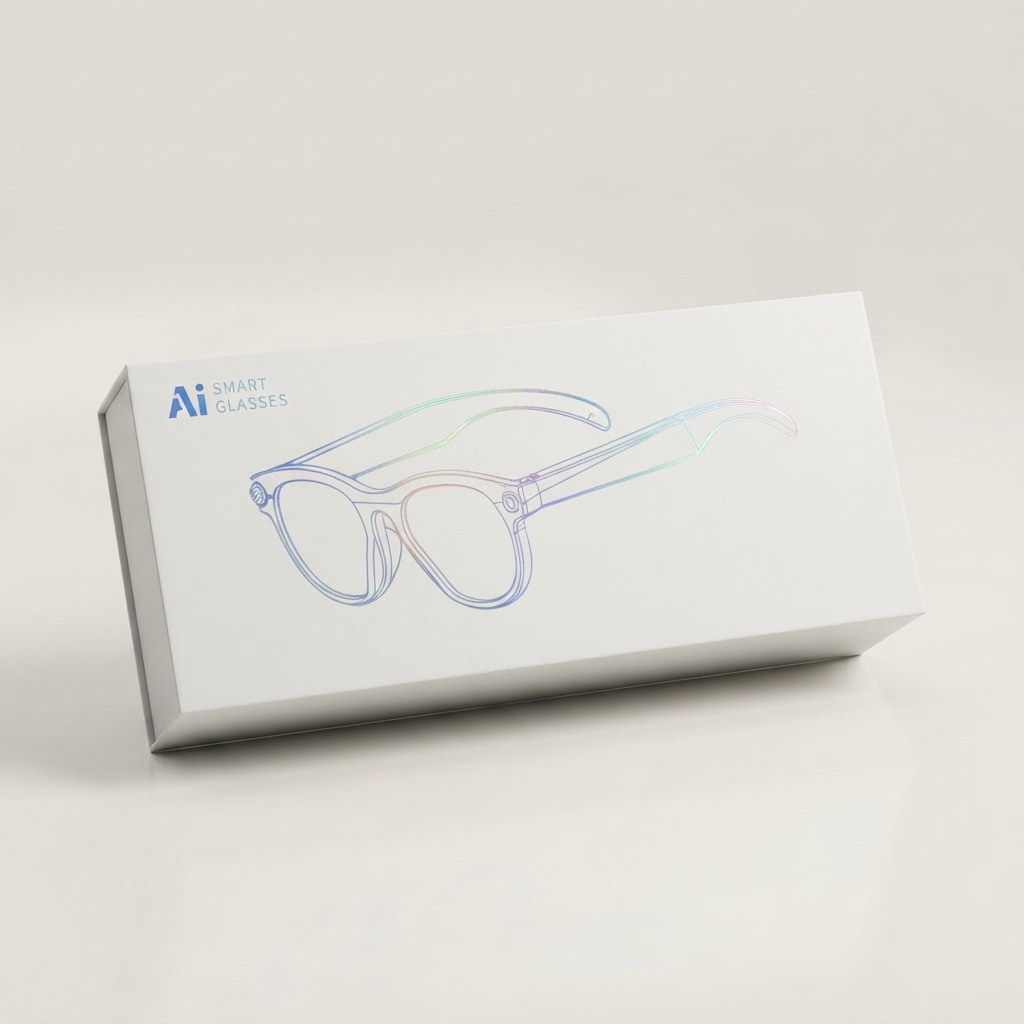 AI Smart Glasses packaging box AI smart glasses with classic style frame