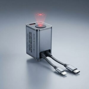 Chargeur voiture allume-cigare Banconley avec câbles intégrés