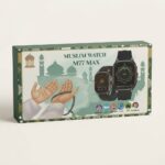 Montre connectée islamique Muslim Watch M77 Max avec bracelet noir