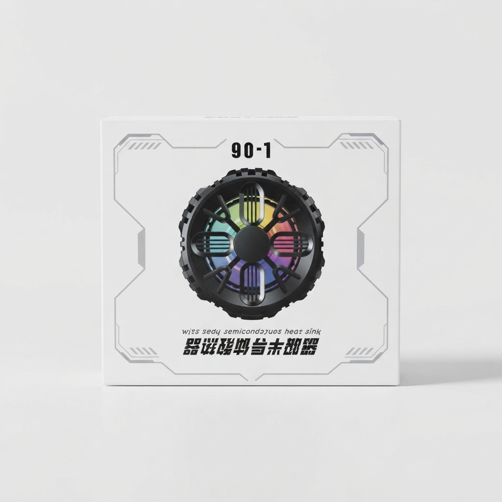 Refroidisseur magnétique pour smartphone L-06 avec ventilateur multicolore Refroidisseur magnétique pour smartphone L-06