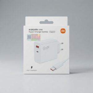 Chargeur Xiaomi 33W HyperCharge Combo GaN blanc