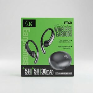 Écouteurs sans fil FT60 True Wireless avec boîtier de charge