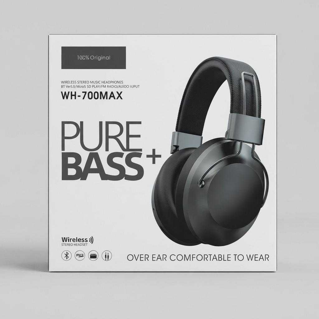 Casque sans fil WH-700MAX Bluetooth 5.0
