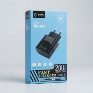 Chargeur rapide 20W NIMO NG-A13 avec câble Type-C vers Type-C