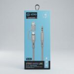 Câble audio jack 2 en 1 NIMO N-04 avec connecteurs USB-C et Lightning vers jack 3.5mm